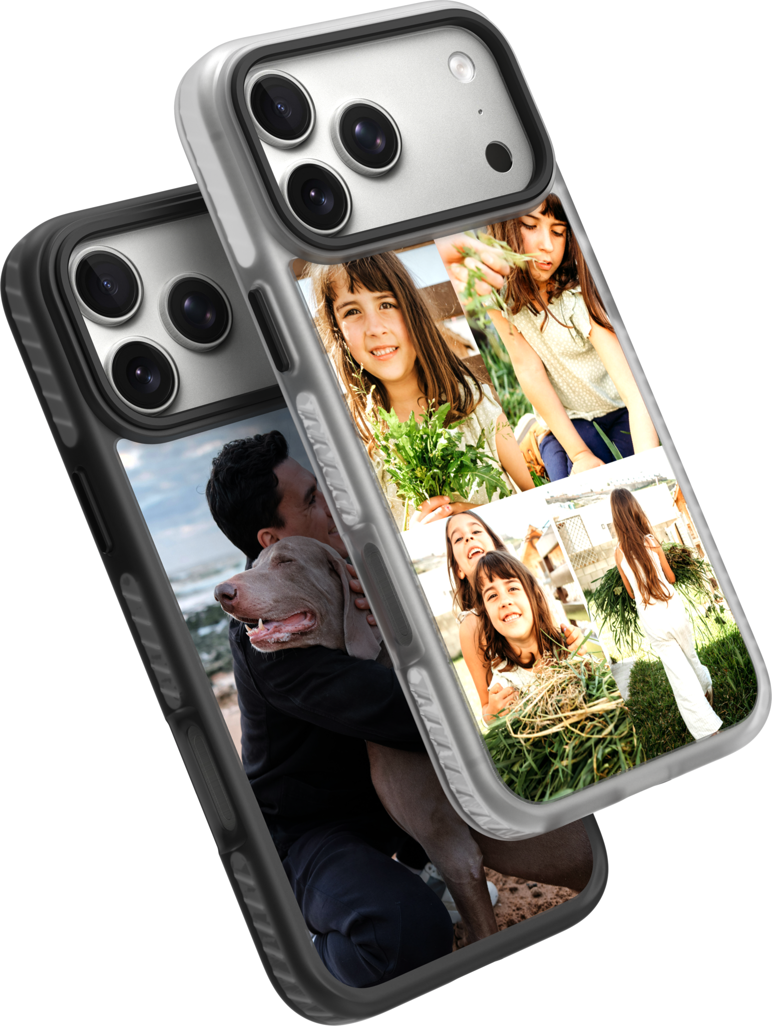 Printed cases — pair