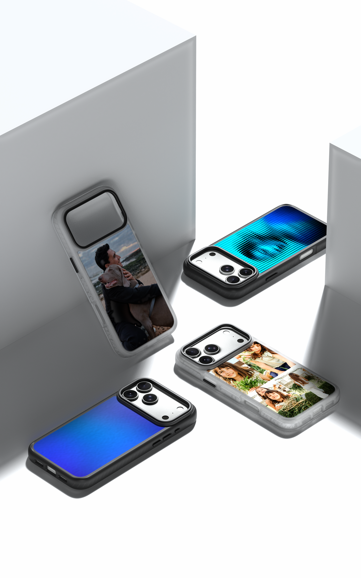 Printed cases — studio shot