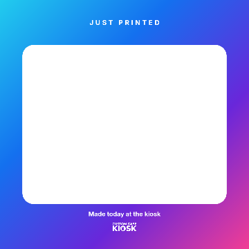Just printed (photo frame) — Square, Aurora
