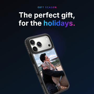 Winter holiday gift — Square, Dark
